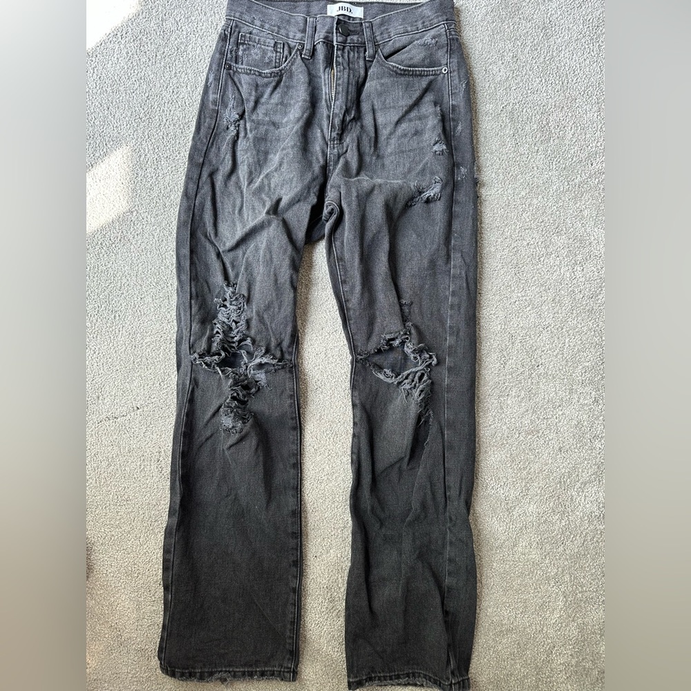 JBD black mom jeans